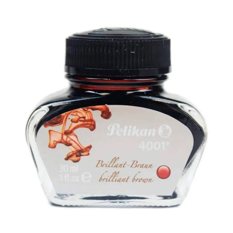TINTA ESTILOGRAFICA PELIKAN 4001 MARRON BRILLANTE FRASCO 30 ML