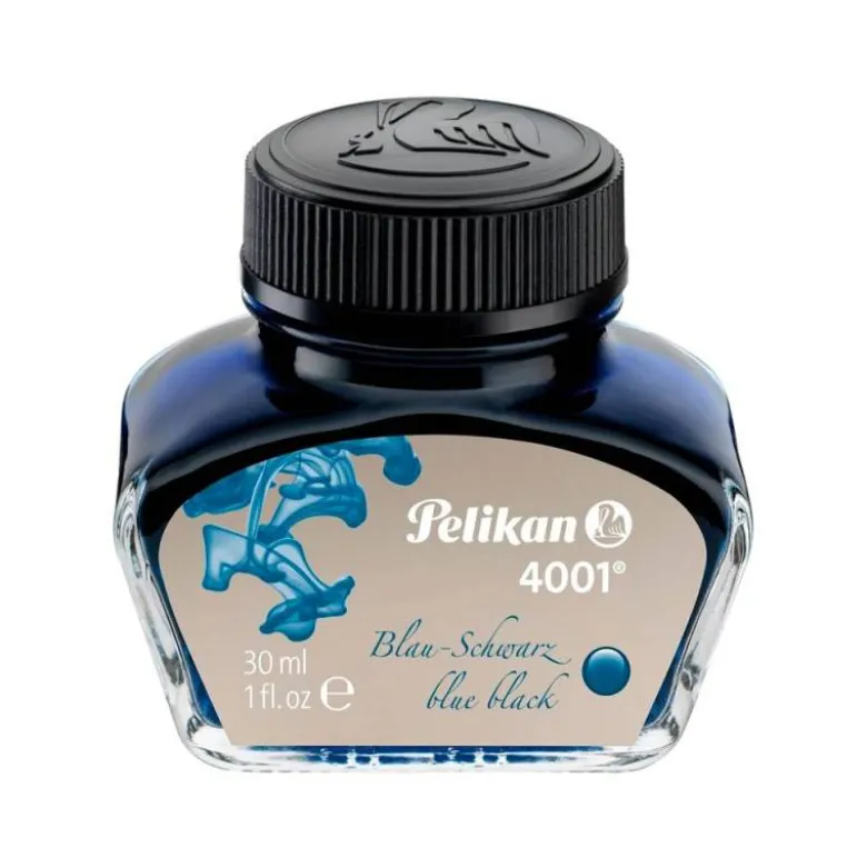 TINTA ESTILOGRAFICA PELIKAN 4001 NEGRO / AZUL FRASCO 30 ML