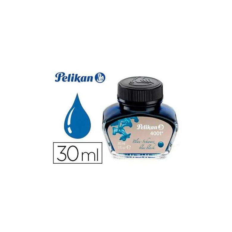 TINTA ESTILOGRAFICA PELIKAN 4001 NEGRO / AZUL FRASCO 30 ML