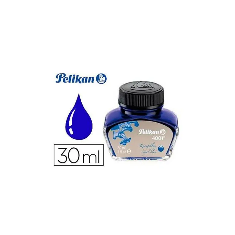 TINTA ESTILOGRAFICA PELIKAN 4001 AZUL REAL FRASCO 30 ML
