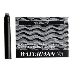 Tinta estilografica waterman serenity blue caja de 8 cartuchos standard largos