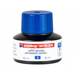 TINTA ROTULADOR EDDING MTK25 CON SISTEMA CAPILAR COLOR AZUL FRASCO DE 25 ML