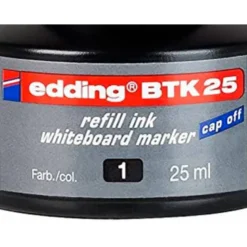 TINTA ROTULADOR EDDING PIZARRA BLANCA BTK-25 COLOR NEGRO FRASCO DE 25 ML