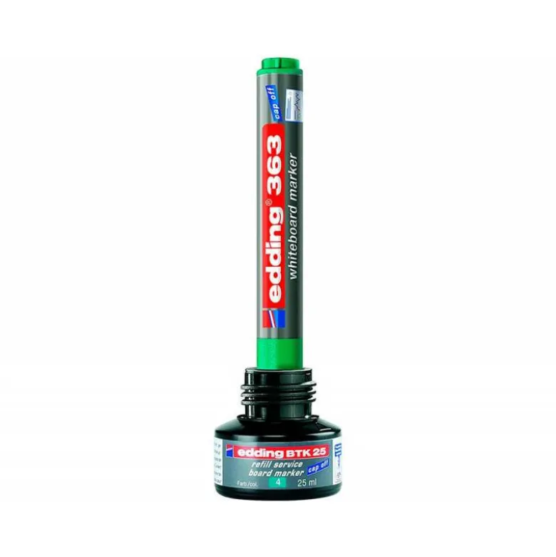 TINTA ROTULADOR EDDING PIZARRA BLANCA BTK-25 COLOR VERDE FRASCO DE 25 ML