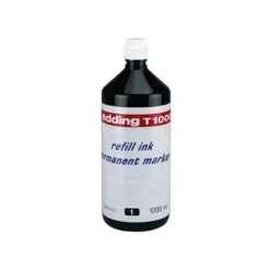 Tinta Rotulador Permanente Edding T-1000 Color Negro Frasco de 1 litro