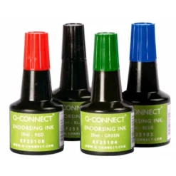 Tinta tampon Q-Connect azul de 28 ml