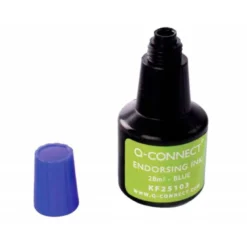 Tinta tampon Q-Connect azul de 28 ml