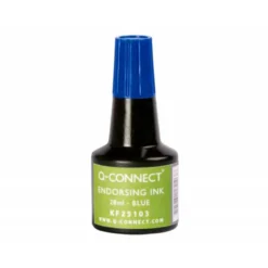 Tinta tampon Q-Connect azul de 28 ml