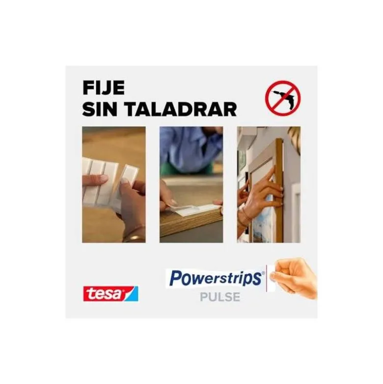 TIRA ADHESIVA TESA POWERSTRIPS CLICK HASTA 1,8 KG 4X2