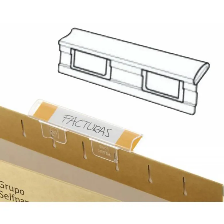 Tira de papel para visores pretroquelada