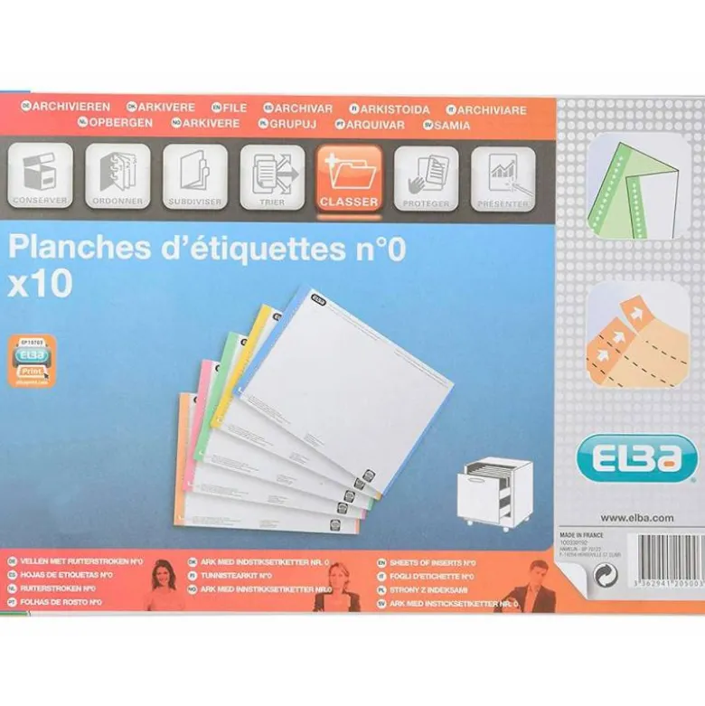 Tira de papel para visores pretroquelada
