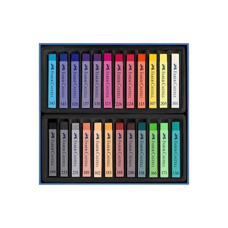 Tiza Faber Castell 24 unidades colores surtidos