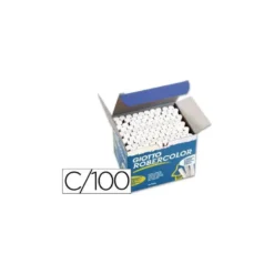 Tizas blancas antipolvo Giotto. Caja 100 ud.