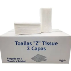 TOALLA DE PAPEL SECAMANOS DAHI Z ECOPASTA 2 CAPAS CAJA CON 20 PAQUETE DE 200 UNIDADES
