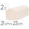 TOALLA SECAMANOS BUNZL GREENSOURCE CELULOSA BLANCA PLEGADO EN V 2 CAPAS 21X23 CM CAJA DE 20 PAQUETES DE 200