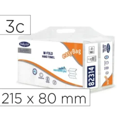 TOALLA ENGARZADA OFYHOSTEL BULKYSOFT GOFRADA MEMBRANE PLUS 3 CAPAS PLEGADO M 215 X 80 MM