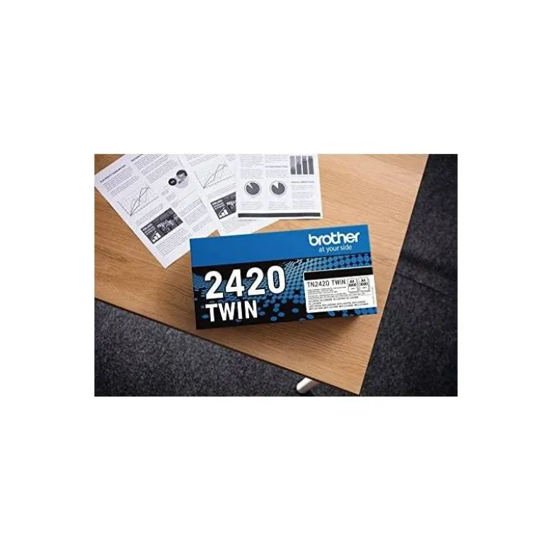 TONER BROTHER TN2420TWIN PARA DCP-L2510/ 2530 / 2550 / HL-L2375 NEGRO 3000 PAGINAS PACK 2 UNIDADES
