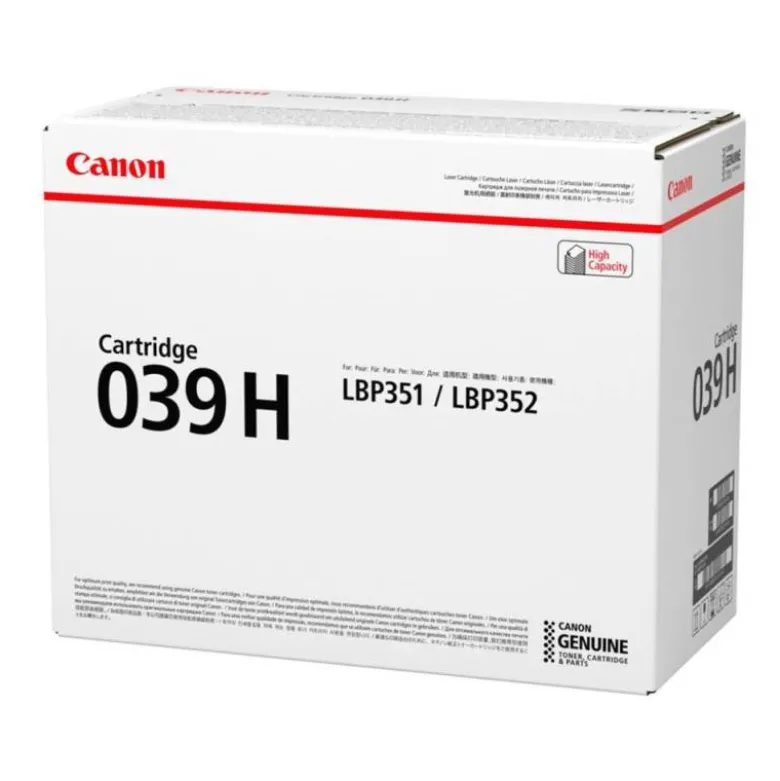 TONER CANON 039H ISENSYS LBP351X LBP352X NEGRO