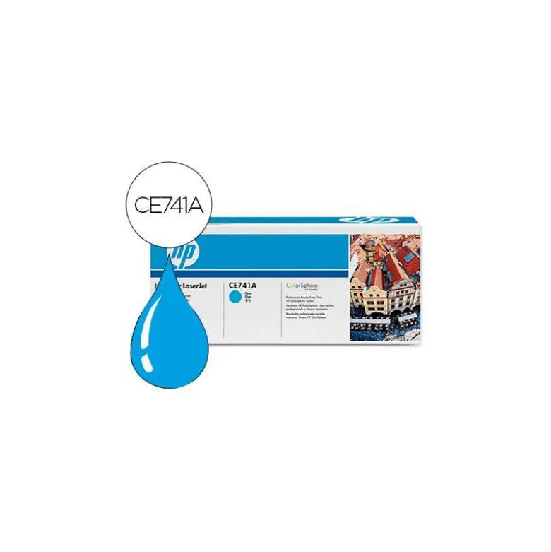 Toner HP 307A CE741A color Cian