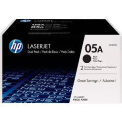 TONER HP 05A LASERJET P2033 / 2035 / 2036 / 2037 / 2054 / 2055 / 2056 / 2057 NEGRO PACK DE 2 UNIDADES 2.300 PAG