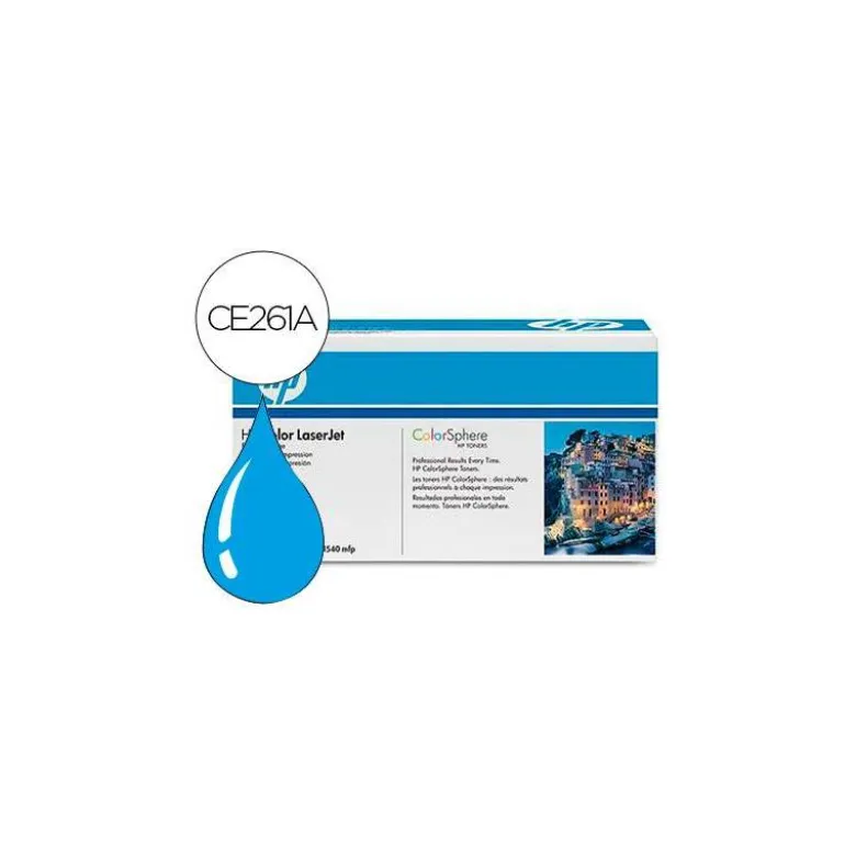 TONER HP COLOR LASERJET CP4025/CP4525 -CE261A- CIAN 11.000 PAGS