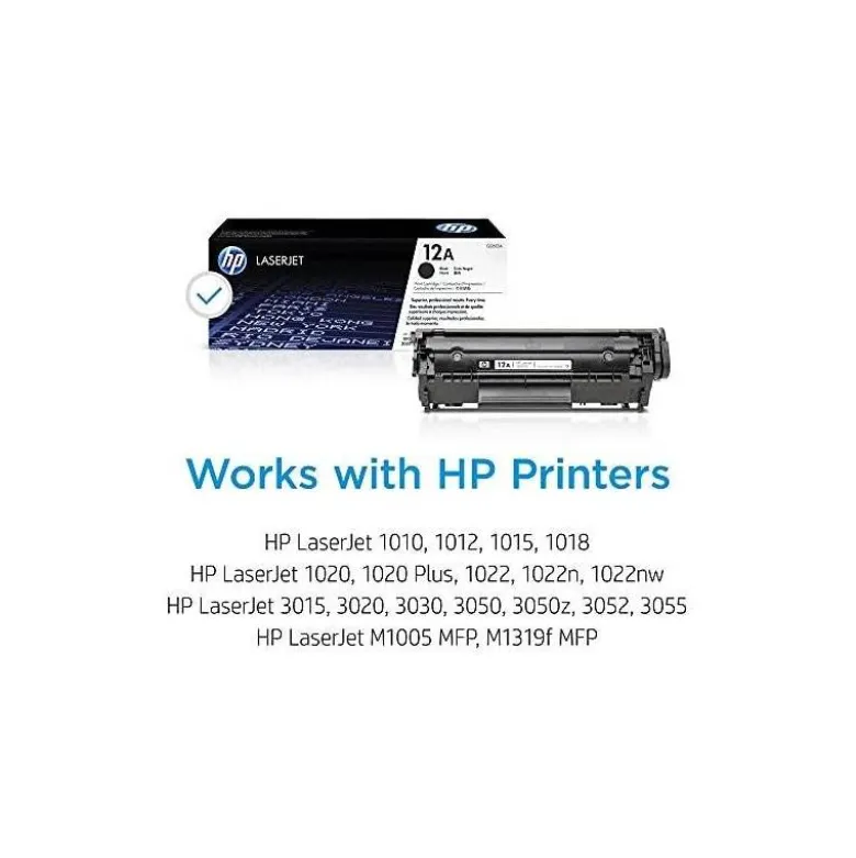 TONER HP LASERJET 1010 1012 1015 1018 1020 1022 3015 3020 3030 3050 3052 3055 12A NEGRO PACK 2 2.000 PAG