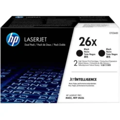 TONER HP LASERJET PRO 26X M402 MFP M426 NEGRO PACK DE 2 UNIDADES 9000 PAGINAS