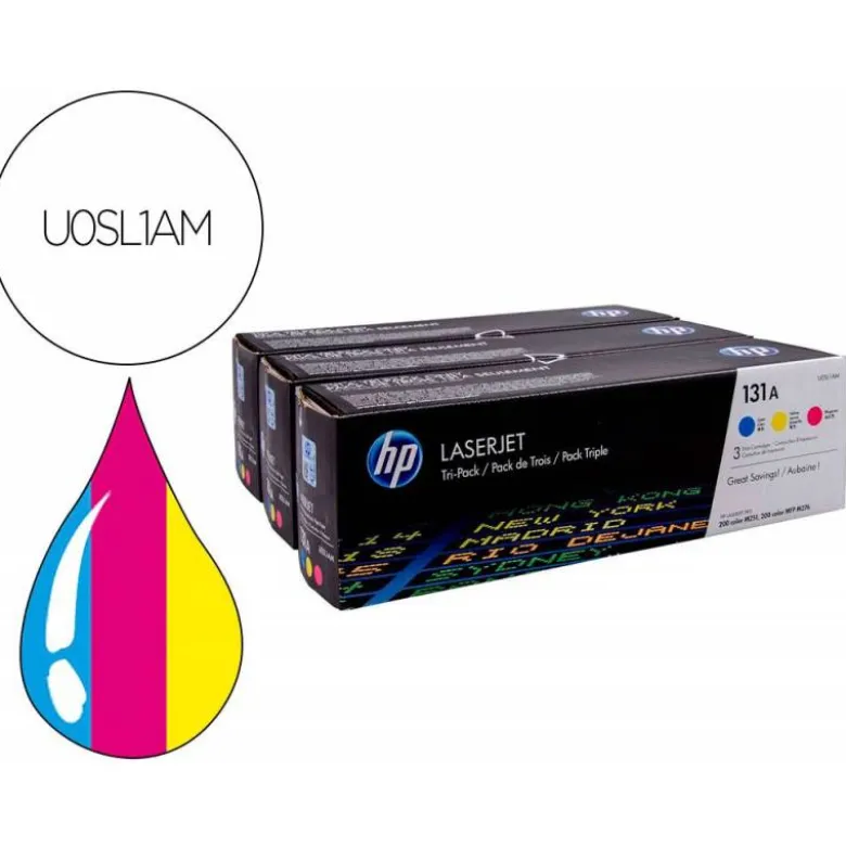 TONER HP N 131A PACK 3TONER CIAN/MAGENTA/AMARILLO