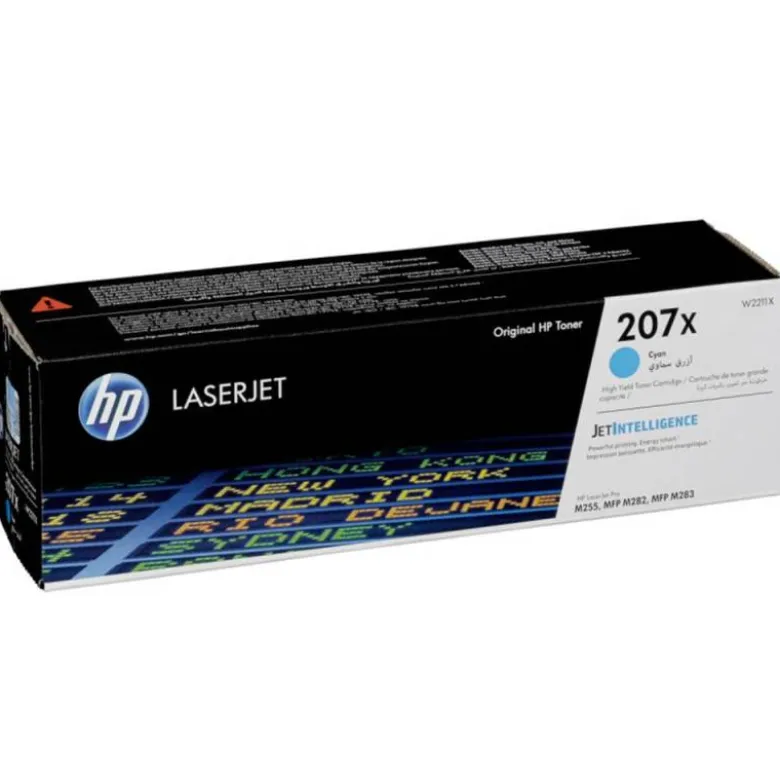 TONER HP 207X COLOR LASERJET PRO M282NW / M283FDN / M283FDW CIAN 2.450 PAGINAS