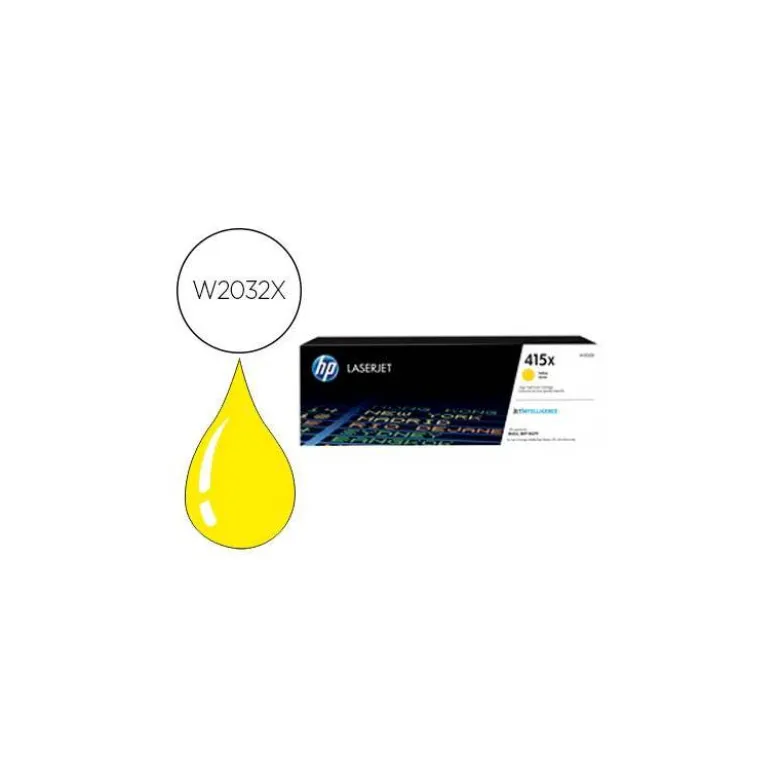 TONER HP 415X LASER COLOR M454 / MFP M479 AMARILLO 6000 PAGINAS