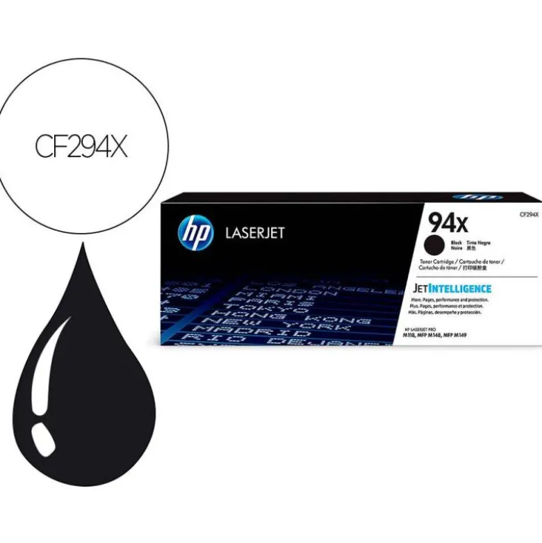 TONER HP 94X LASERJET PRO M118/M140/M148 NEGRO 2800 PAGINAS