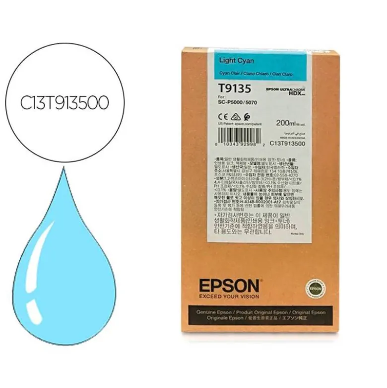 TONER INK-JET EPSON T9135 COLOR CIAN CLARO C13T913500