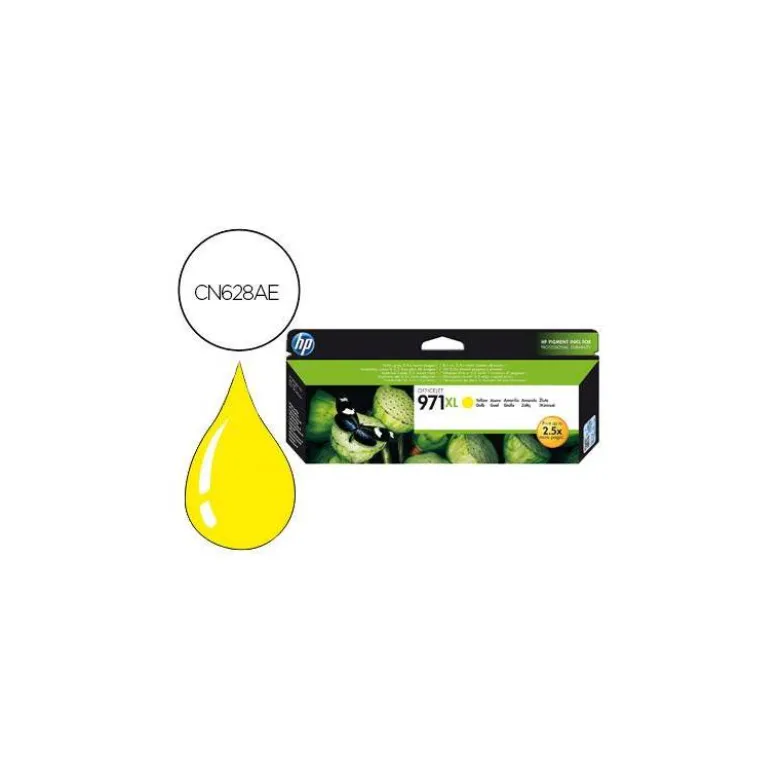 TONER INK-JET HP 971XL COLOR AMARILLO CN628AE