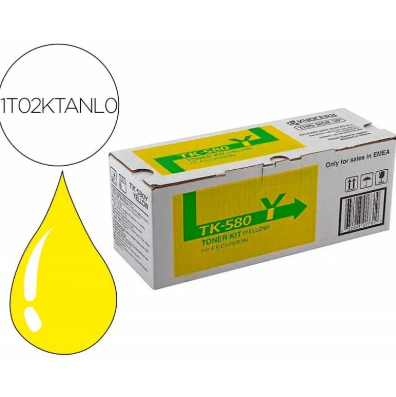 TONER KYOCERA -MITA FS-C5150DN P6021CDN AMARILLO TK-580Y