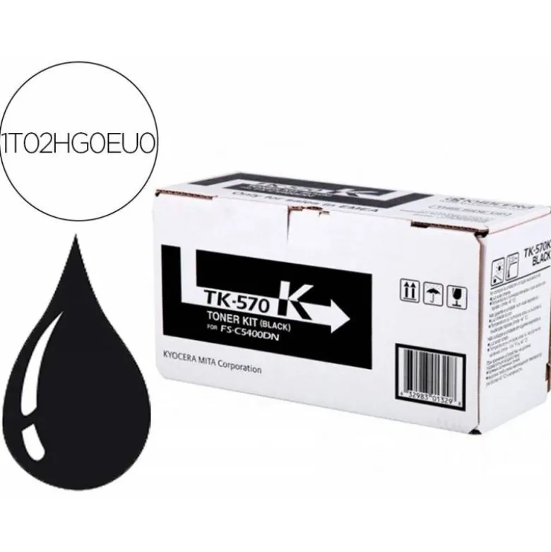 TONER KYOCERA TONER LASER TK500K PARA FS-5400 NEGRO TK-570K