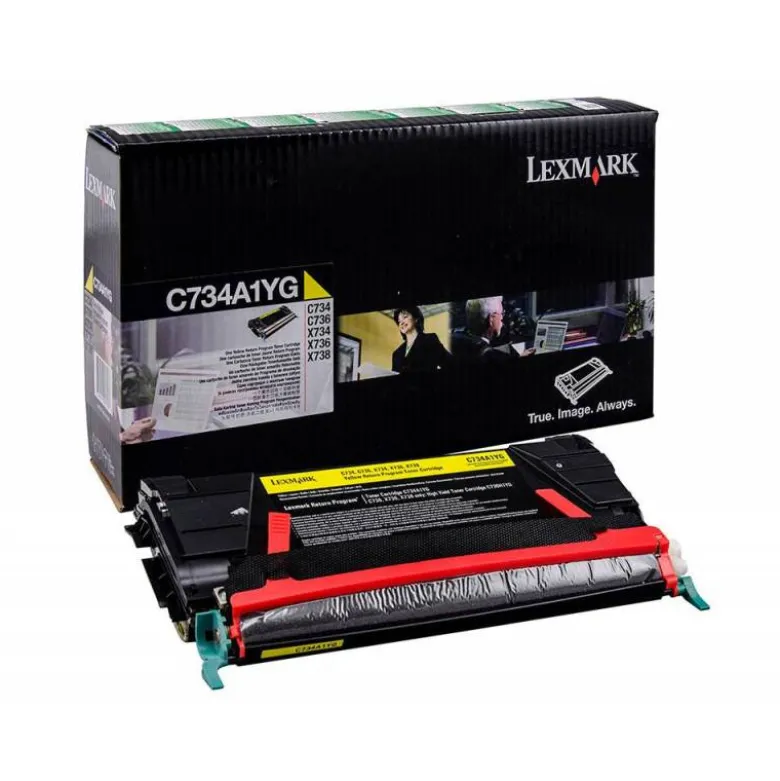 TONER LASER LEXMARK C734 AMARILLO 6000 PAGINAS