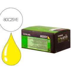 TONER LASER LEXMARK 80C2SYE AMARILLO 2000 PAGINAS
