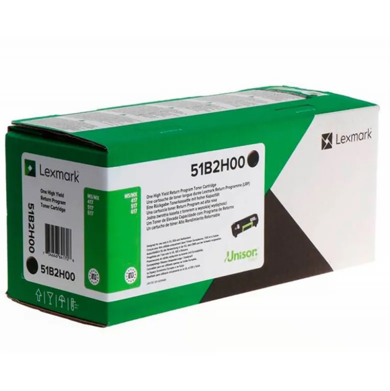 TONER LEXMARK LASER 51B2H00 MS417 / MX417 NEGRO 8500 PAGINAS