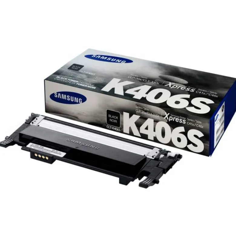 Toner original Samsung CLT-C406S/ELS Color Cian