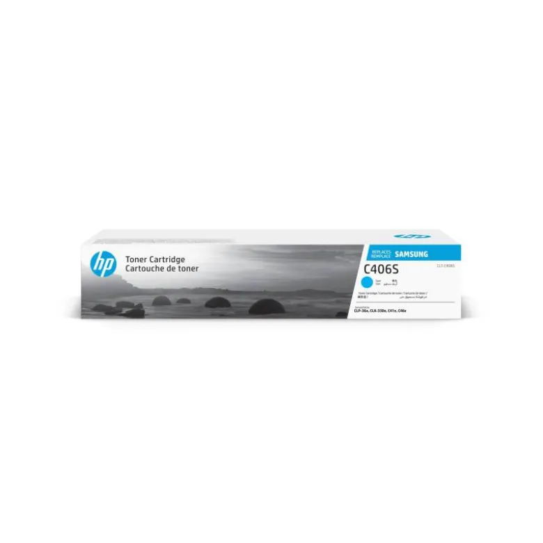 Toner original Samsung CLT-C406S/ELS Color Cian
