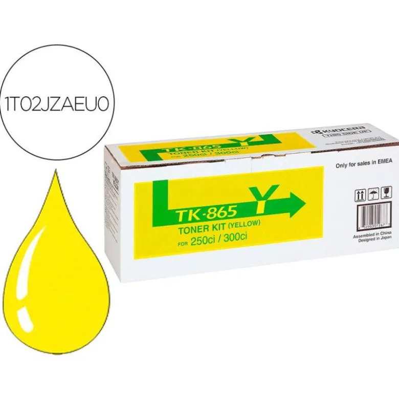 TONER TK865Y KYOCERA -MITA COPIADORA AMARILLO TASKALFA 200CI / 300CI 12.000 PAGINAS