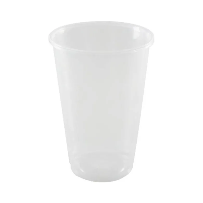 VASO DE PLASTICO REUTILIZABLE TRANSPARENTE 550 ML PAQUETE DE 10 UNIDADES