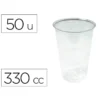 VASO DE PLASTICO TRANSPARENTE 330 CC PAQUETE DE 50 UNIDADES