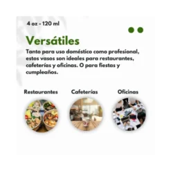 Vaso termico carton 120 cc Paquete de 50 unidades