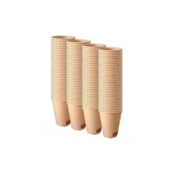 VASO TERMICO CARTON KRAFT 240 CC PAQUETE DE 50 UNIDADES