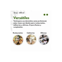 VASO DE CARTON BIODEGRADABLE BLANCO 360 CC PAQUETE DE 40 UNIDADES