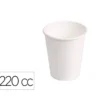 VASO DE CARTON BIODEGRADABLE BLANCO 220 CC PAQUETE DE 50 UNIDADES