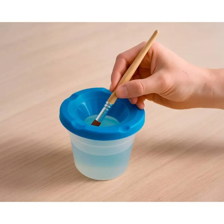 VASO LIMPIAPINCELES LIDERPAPEL DE PLASTICO 8X8,5 CM