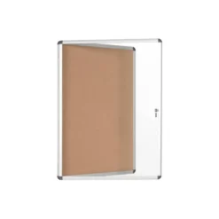 VITRINA DE ANUNCIOS BI-OFFICE FONDO CORCHO DE INTERIOR MARCO DE ALUMINIO 720X981 MM