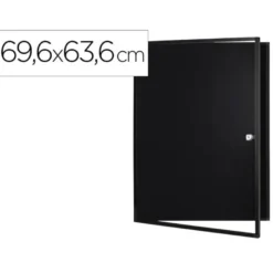 VITRINA DE ANUNCIOS BI-OFFICE NEW GEN MAGNETICA ACERO LACADO 6XA4 PARA INTERIOR COLOR NEGRO 696X636X36 MM